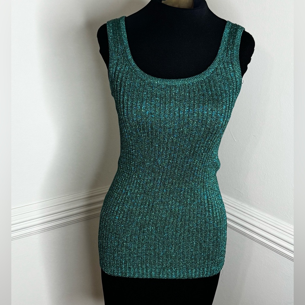 SOLD!!! Elegant Teal Knit Tank Top